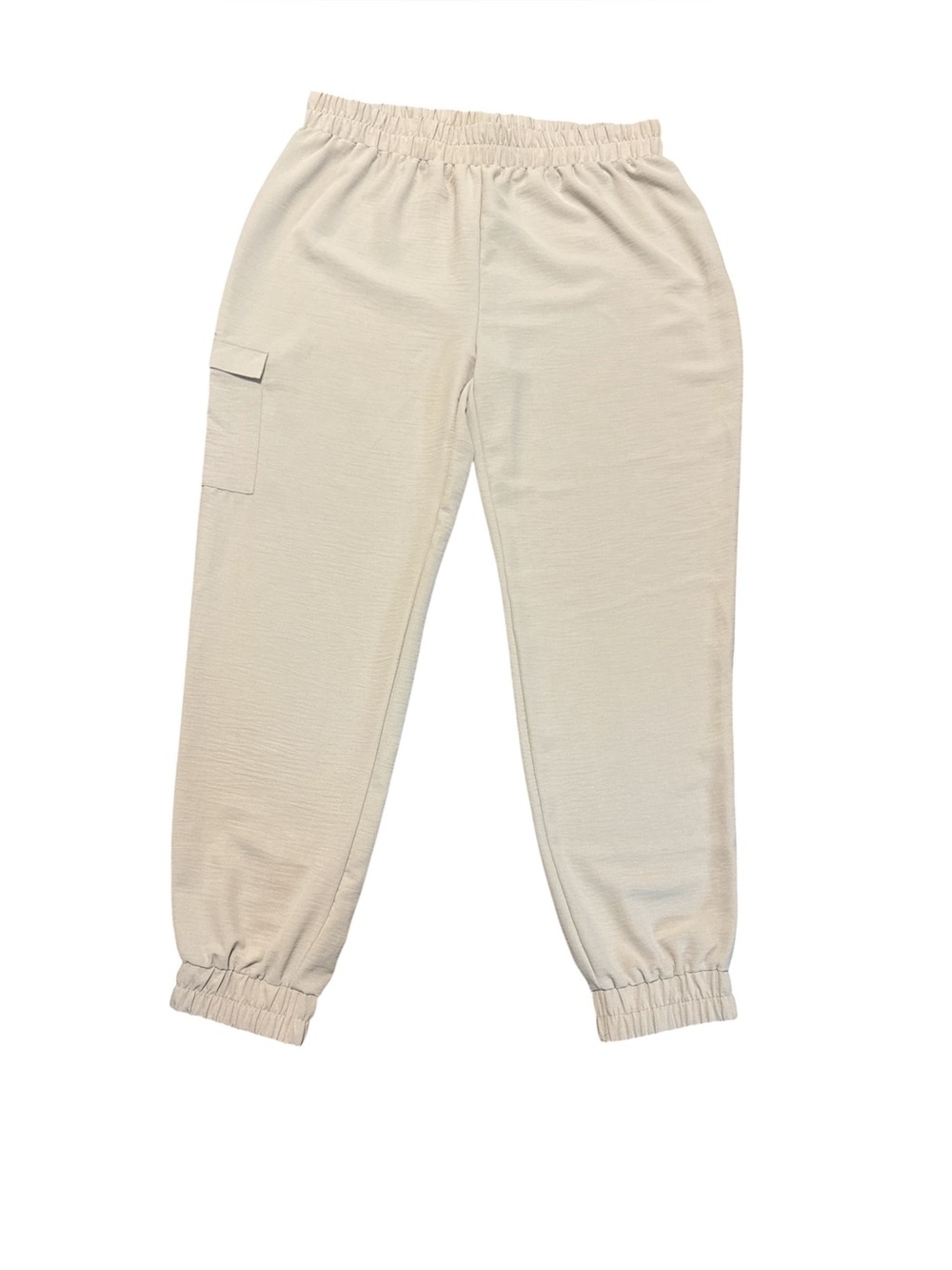 Como Vintage Women's Size XXL Neutral Beige Elastic Leg Pants NWOT